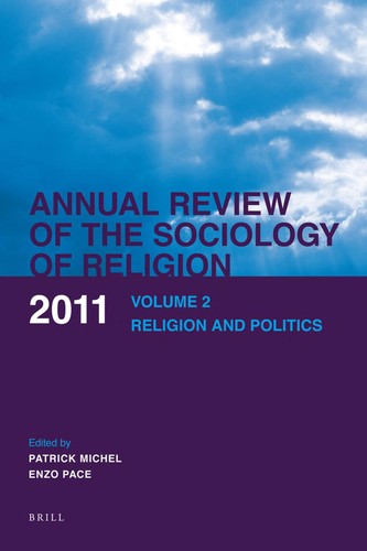 Cover for Annual review of the sociology of religion