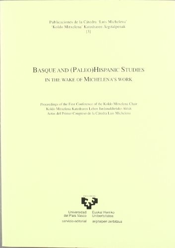 Cover for Basque and Hispanic Studies in the wake of Michelenas work