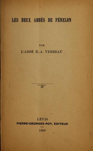 Cover for Les deux abbés de Fénelon