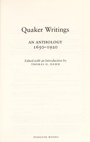Cover for Quaker writings