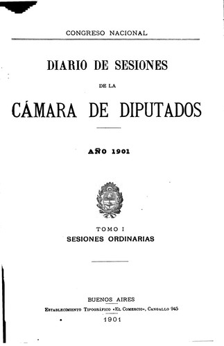 Cover for Diario de sesiones