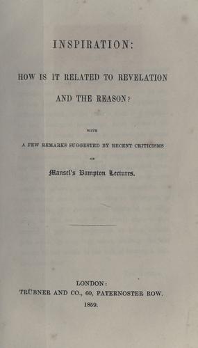 Cover for Inspiration