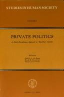 Cover for Private politics