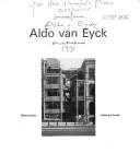 Cover for Aldo van Eyck