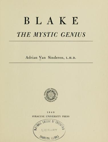 Cover for Blake
