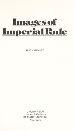 Cover for Images of imperial rule