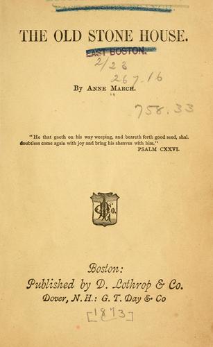 Cover for The old stone house