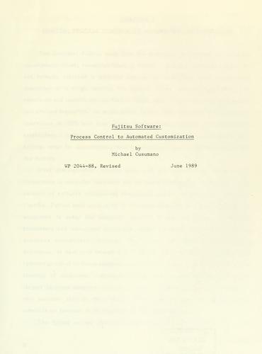 Cover for Fujitsu software
