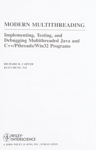 Cover for Modern multithreading