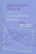 Cover for Approximation theory IX