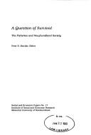 Cover for Queston of Survival