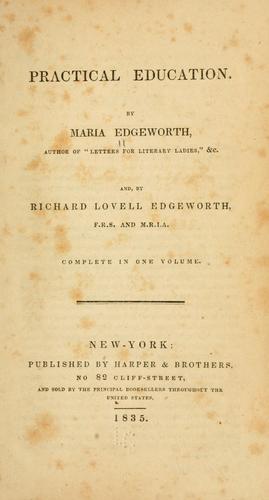 Cover for Practical education