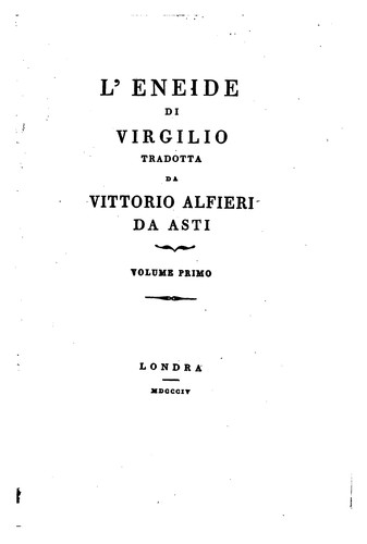 Cover for L'Eneide di Virgilio