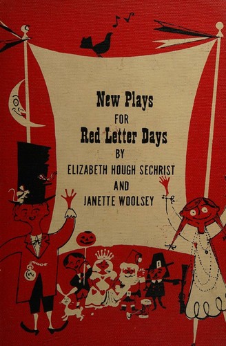 Cover for New plays for red letter days