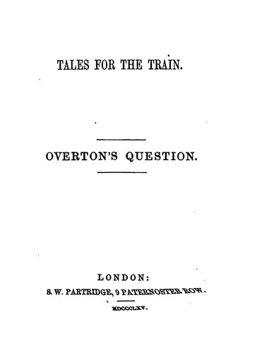 Cover for Overton's question