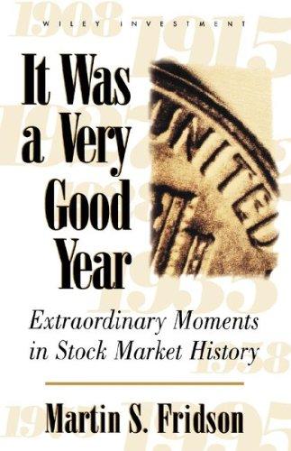 Cover for It Was a Very Good Year