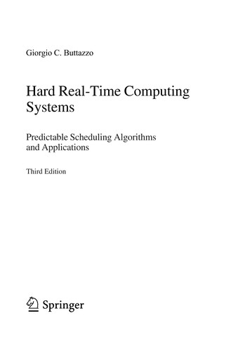 Cover for Hard Real-Time Computing Systems