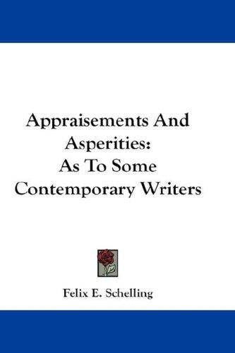 Cover for Appraisements And Asperities