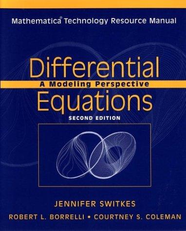 Cover for Differential Equations, Mathematica Technology Resource Manual