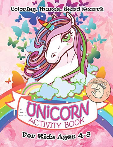 Cover for Unicorn Activity Book for Kids Ages 4-8