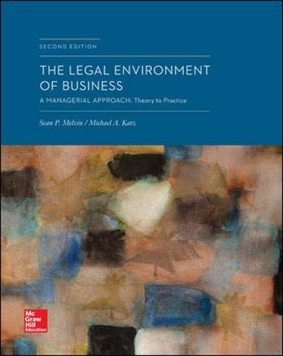 Cover for The Legal Environment of Business : A Managerial Approach