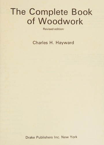 Cover for Complete Book of Woodwork