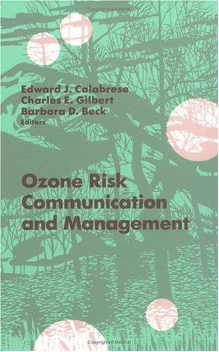 Cover for Ozone risk communication and management