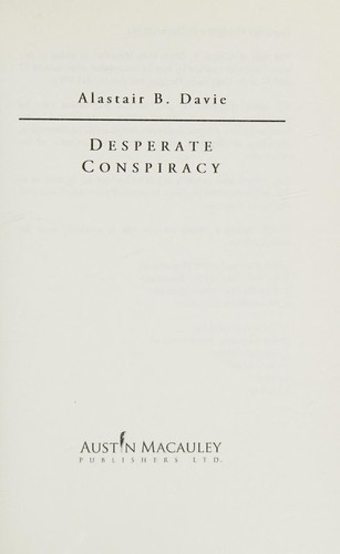 Cover for Desperate conspiracy