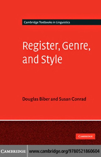 Cover for Register, genre, and style