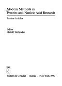 Cover for Modern Methods in Protein-And Nucleic Acid Research