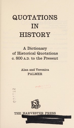 Cover for Quotations in history