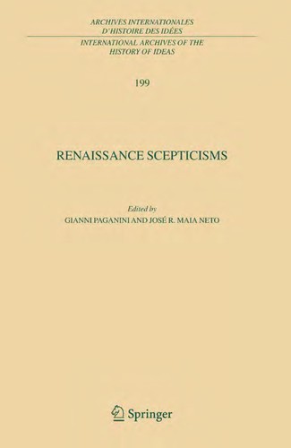 Cover for Renaissance scepticisms