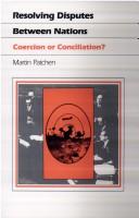 Cover for Resolving disputes between nations