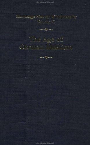 Cover for The Age of German idealism