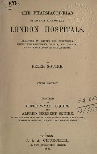 Cover for The pharmacopoeias of twenty-five of the London hospitals