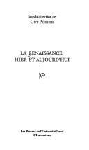 Cover for La Renaissance hier et aujourd'hui