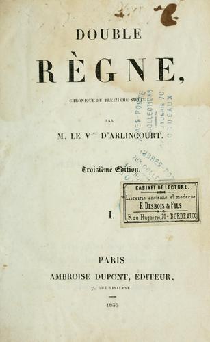 Cover for Double règne