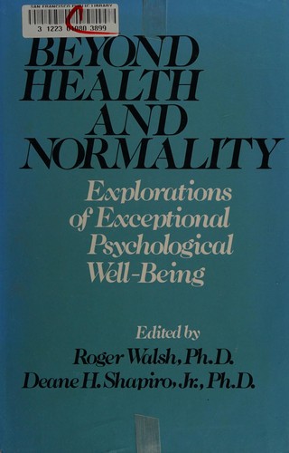 Cover for Beyond health and normality