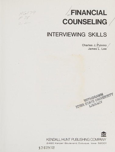 Cover for Financial counseling