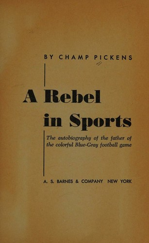 Cover for A rebel in sports;