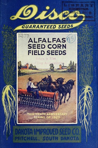 Cover for Alfalfas, seed corn, field seeds
