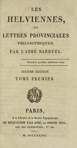 Cover for Les helviennes