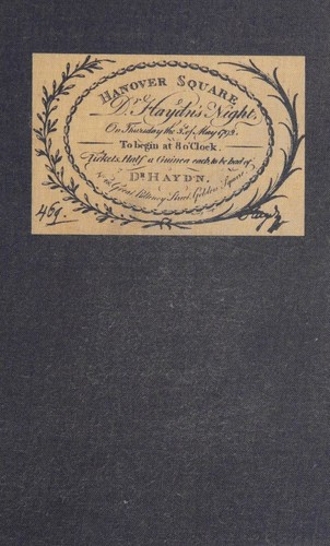 Cover for Haydn's Visits to England