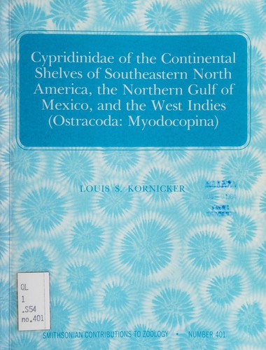 Cover for Cypridinidae of the continental shelves of southeastern North America, the northern Gulf of Mexico, and the West Indies (Ostracoda:Myodocopina)