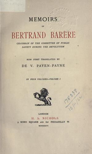 Cover for Memoirs