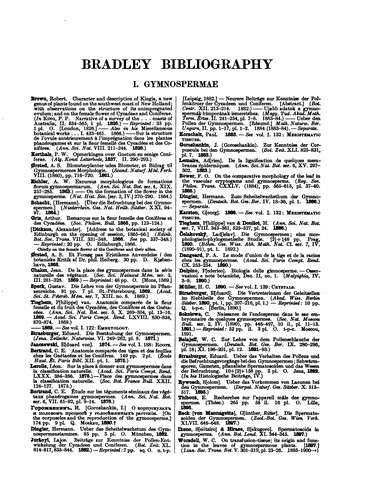 Cover for The Bradley Bibliography: A Guide to the Literature of the Woody Plants of ...
