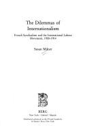 Cover for Dilemmas of Internationalism