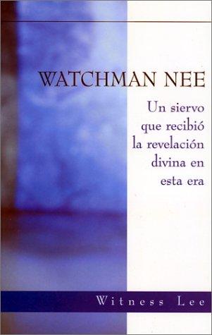 Cover for Watchman Nee