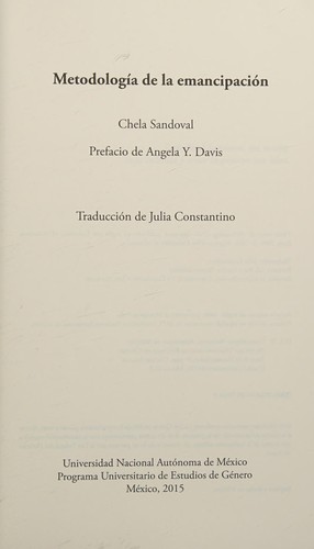 Cover for Metodología de la emancipación