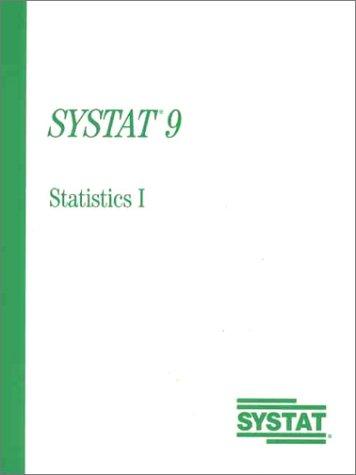 Cover for Systat 9 Statistics I